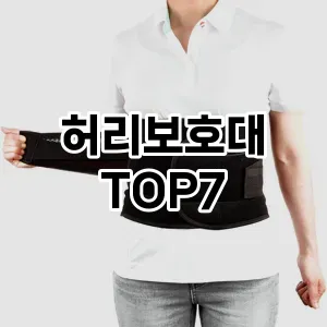 허리보호대 추천 TOP 7 가성비 인기순위